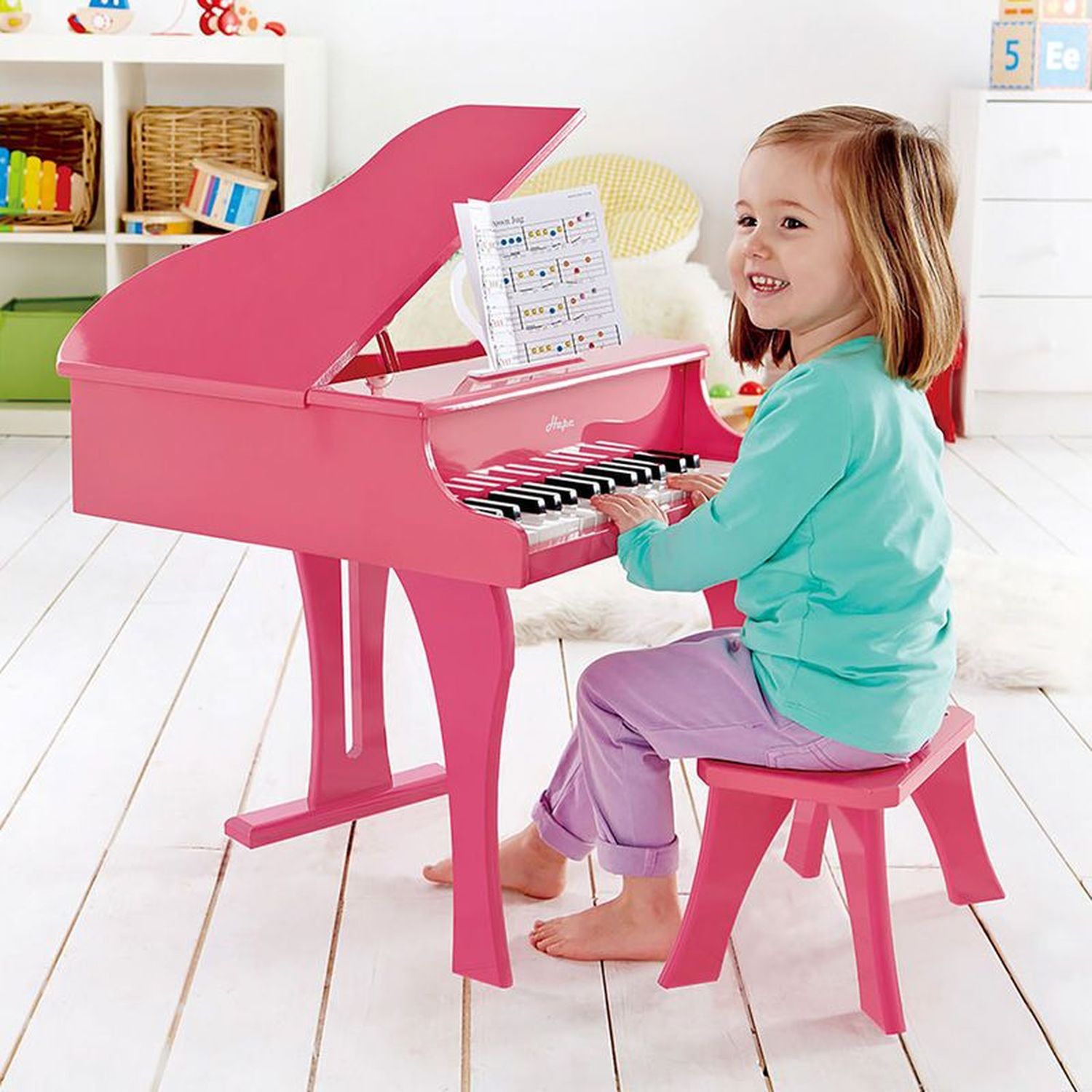 Музыкальная игрушка Рояль, розовый  